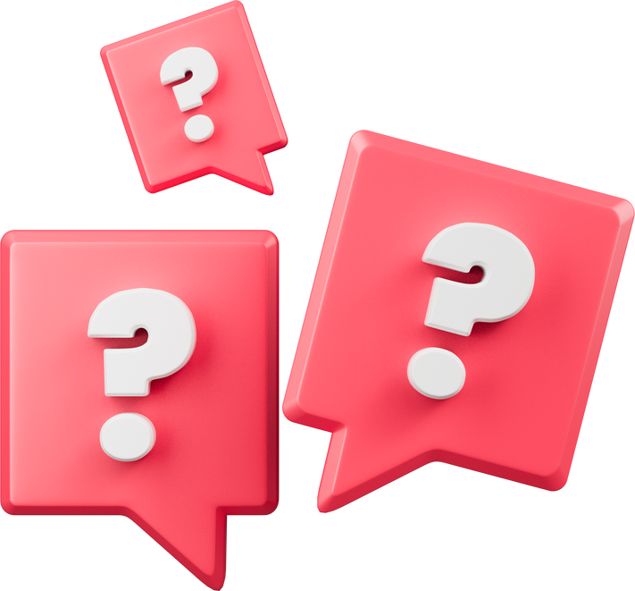 Question mark icon isolated 3d render illustration